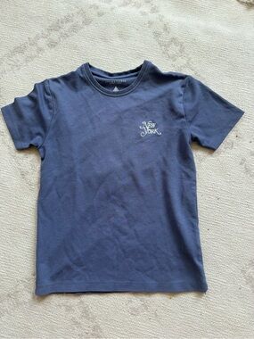 Denim & Flower Navy Tee with White 'New York' Script